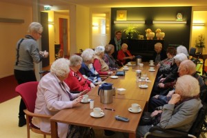 koffiedrinken in het atrium